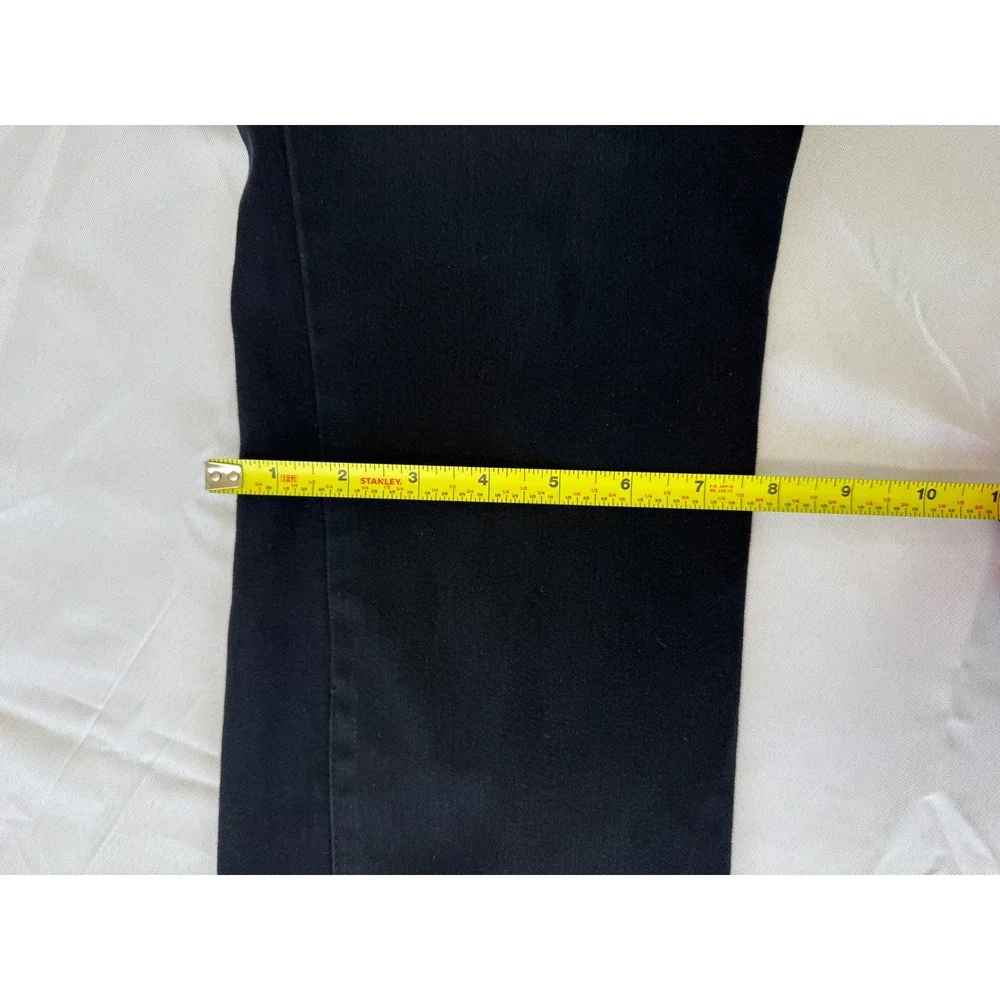 NYDJ Womens Marilyn Straight Leg Denim Jeans 14W Black Stretch Casual Workwear
